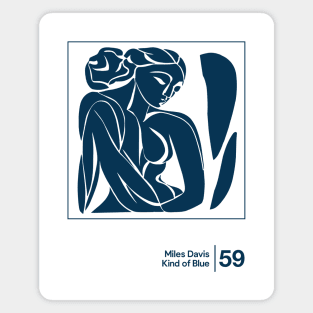 Kind of Blue / Minimalist Graphic Artwork Design Magnet